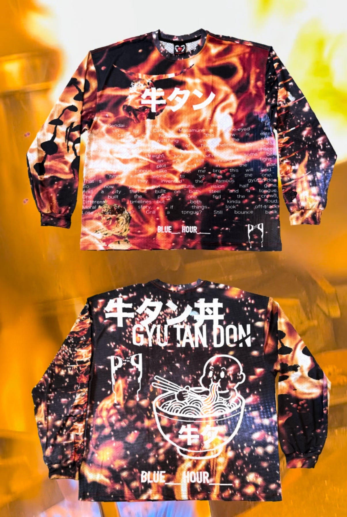 P2P X BLUE HOUR GTD AOP JERSEY - FIRE