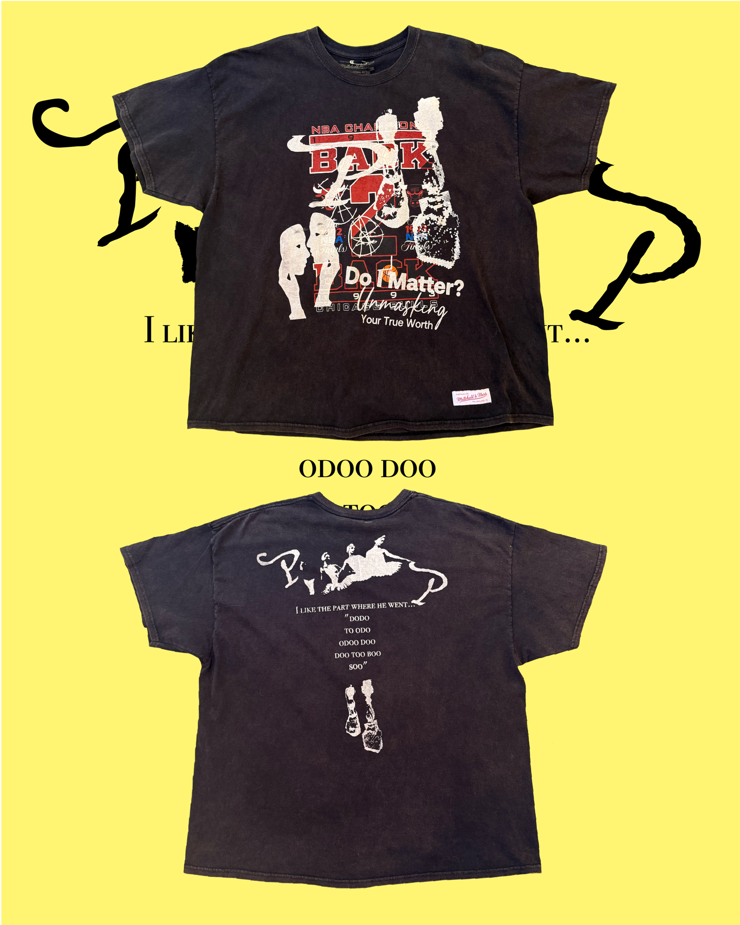 "Do I Matter" Up Cycle T Shirt Black (XXL)