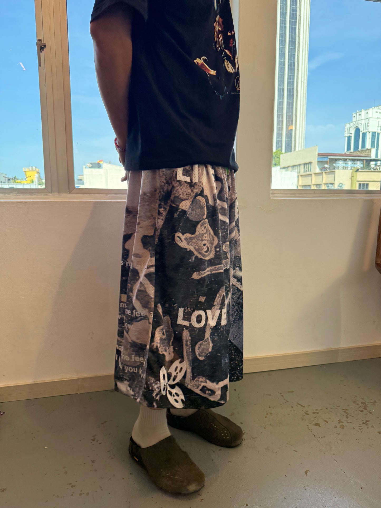 Xiang Feng Mesh Jorts