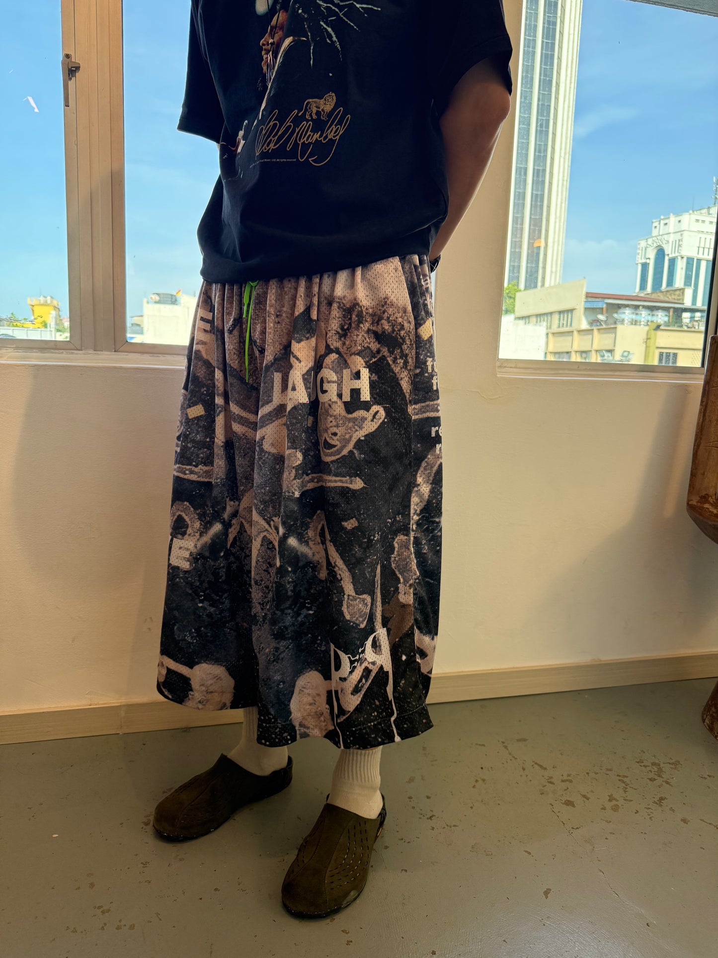 Xiang Feng Mesh Jorts
