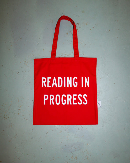 READING ROOM - READING IN PROGRESS TOTE BAG
