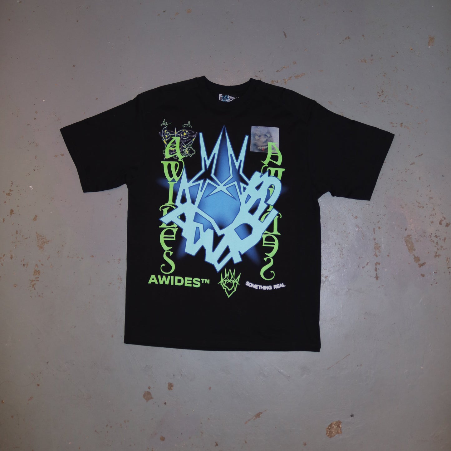 AWIDES - SOMETHING REAL SS TEE BLACK
