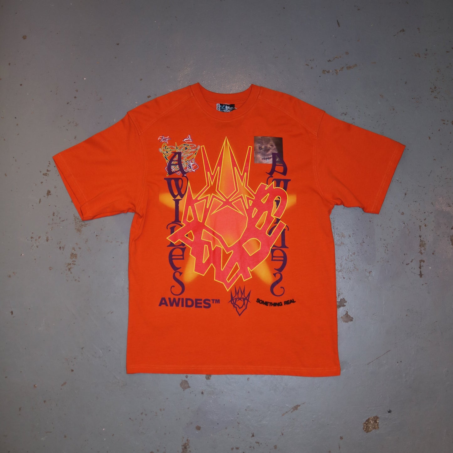 AWIDES SOMETHING REAL TEE Orange
