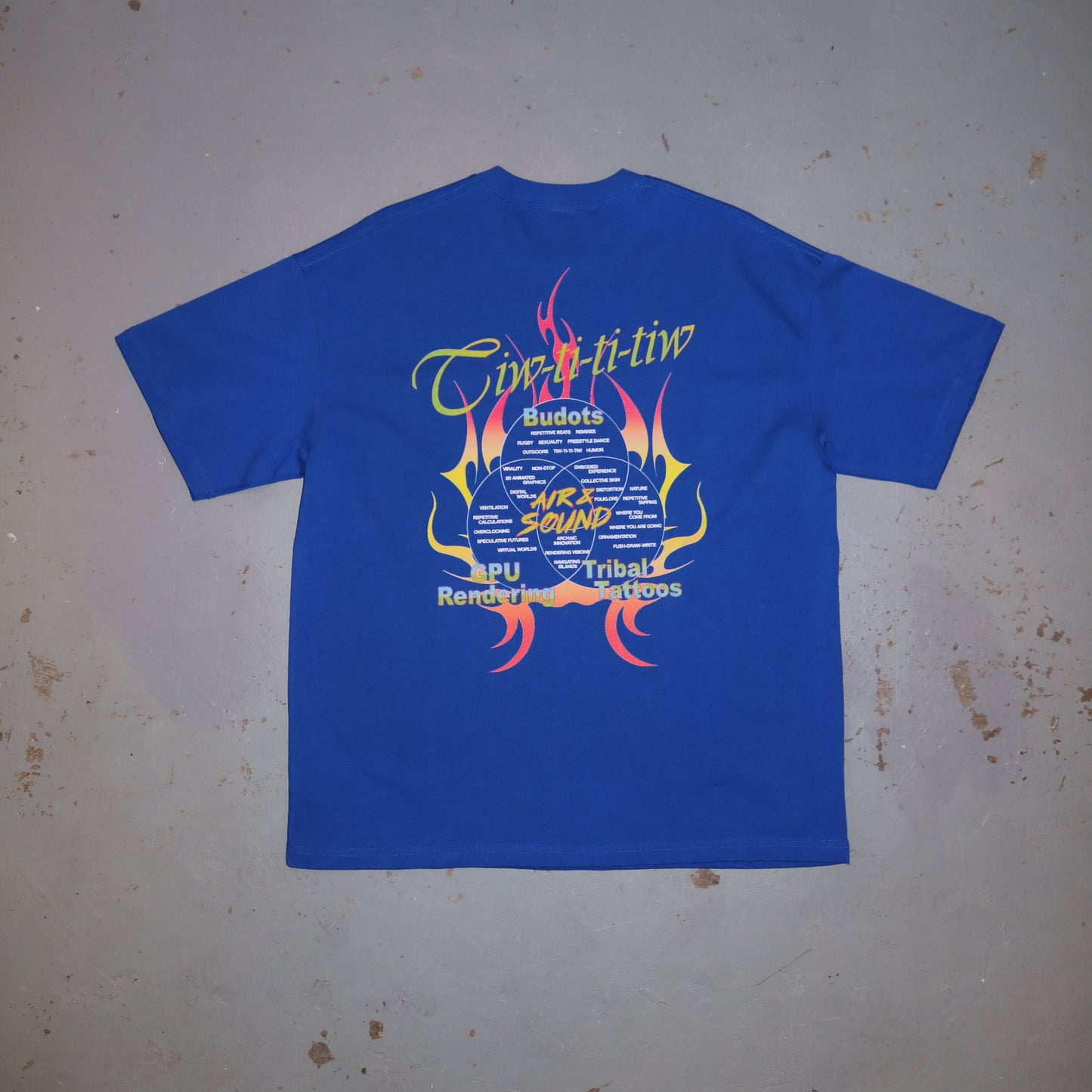 Tropical Futures - Tiwtiw Budots on Blue Tee