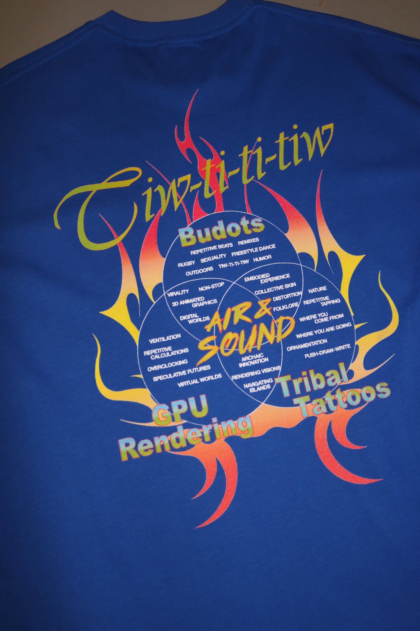 Tropical Futures - Tiwtiw Budots on Blue Tee