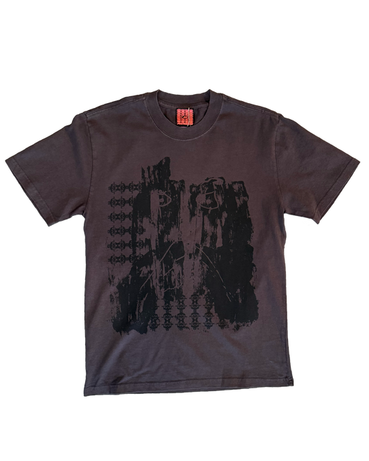 AWIDES MELTED TEE FADED BLACK